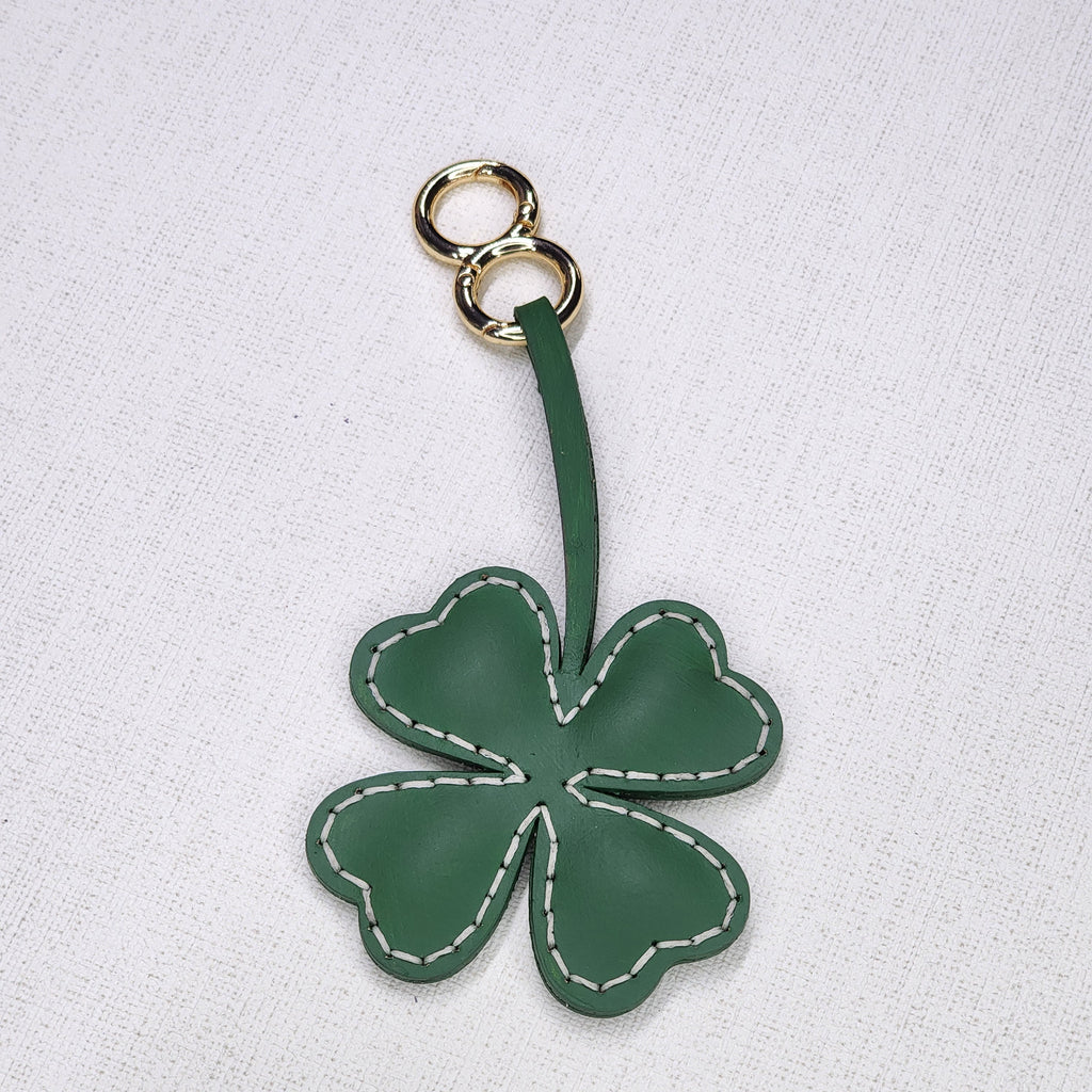 Dört Yapraklı Yonca Çanta Aksesuarı Hakiki Deri