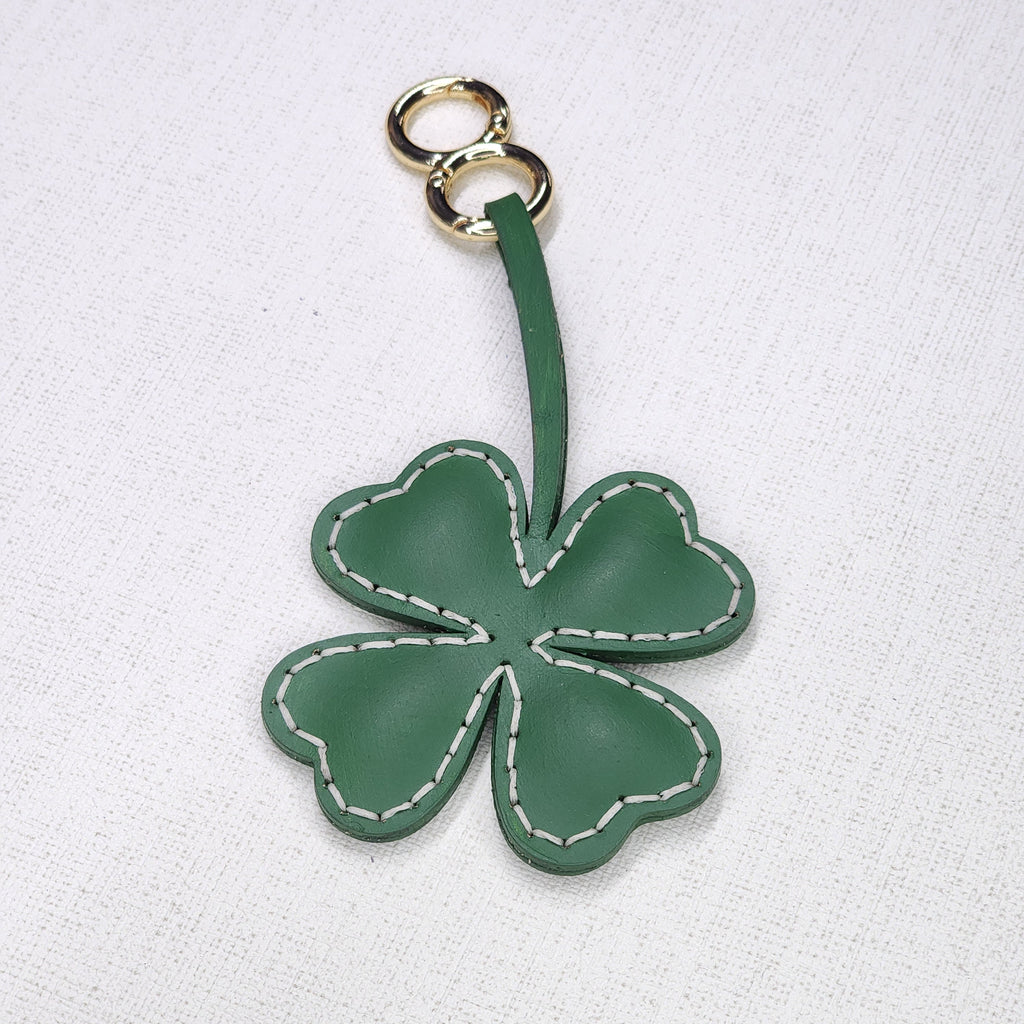 Dört Yapraklı Yonca Çanta Aksesuarı Hakiki Deri