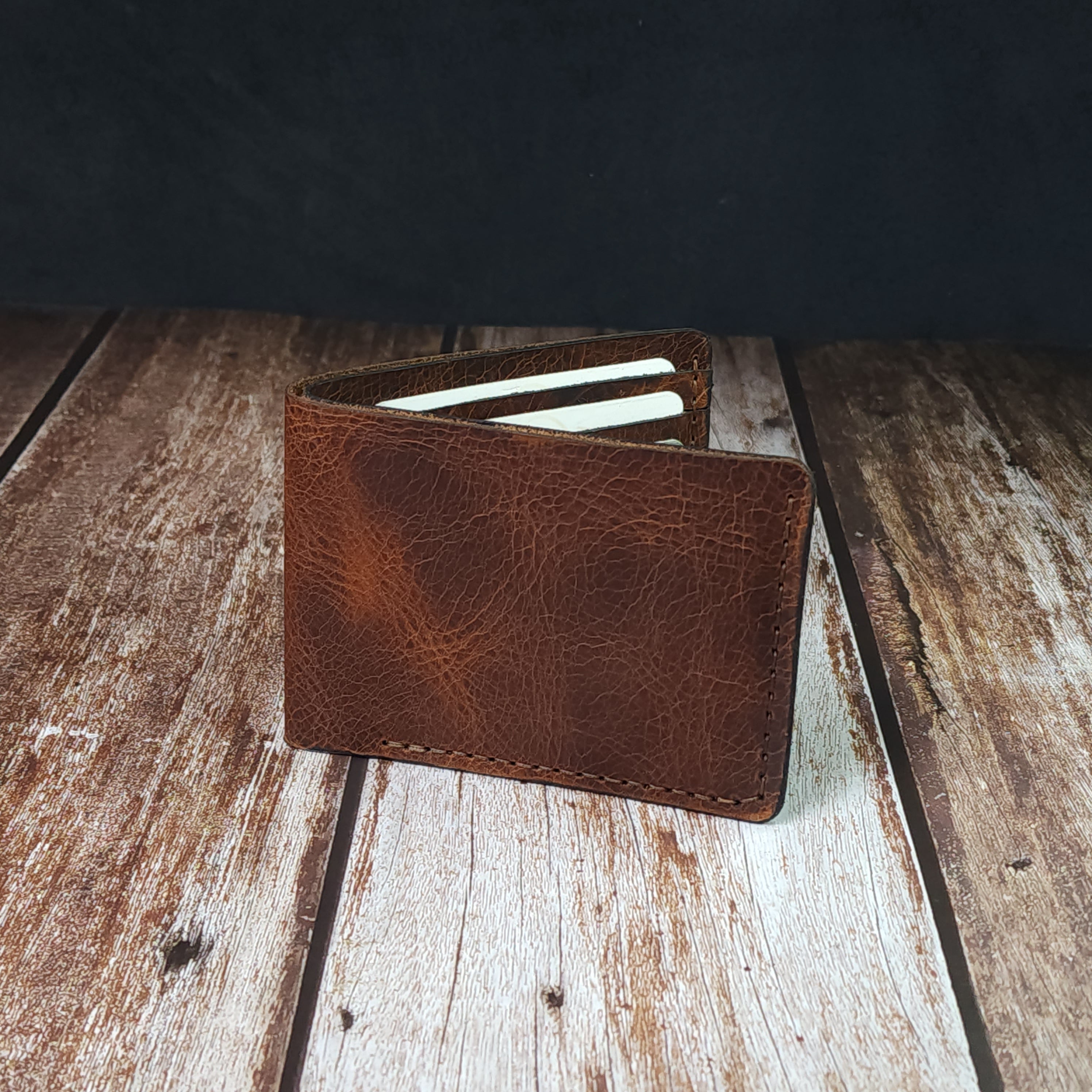 Klasik Deri Cüzdan Para ve Kartlık Bölmeli El Yapımı Cüzdan