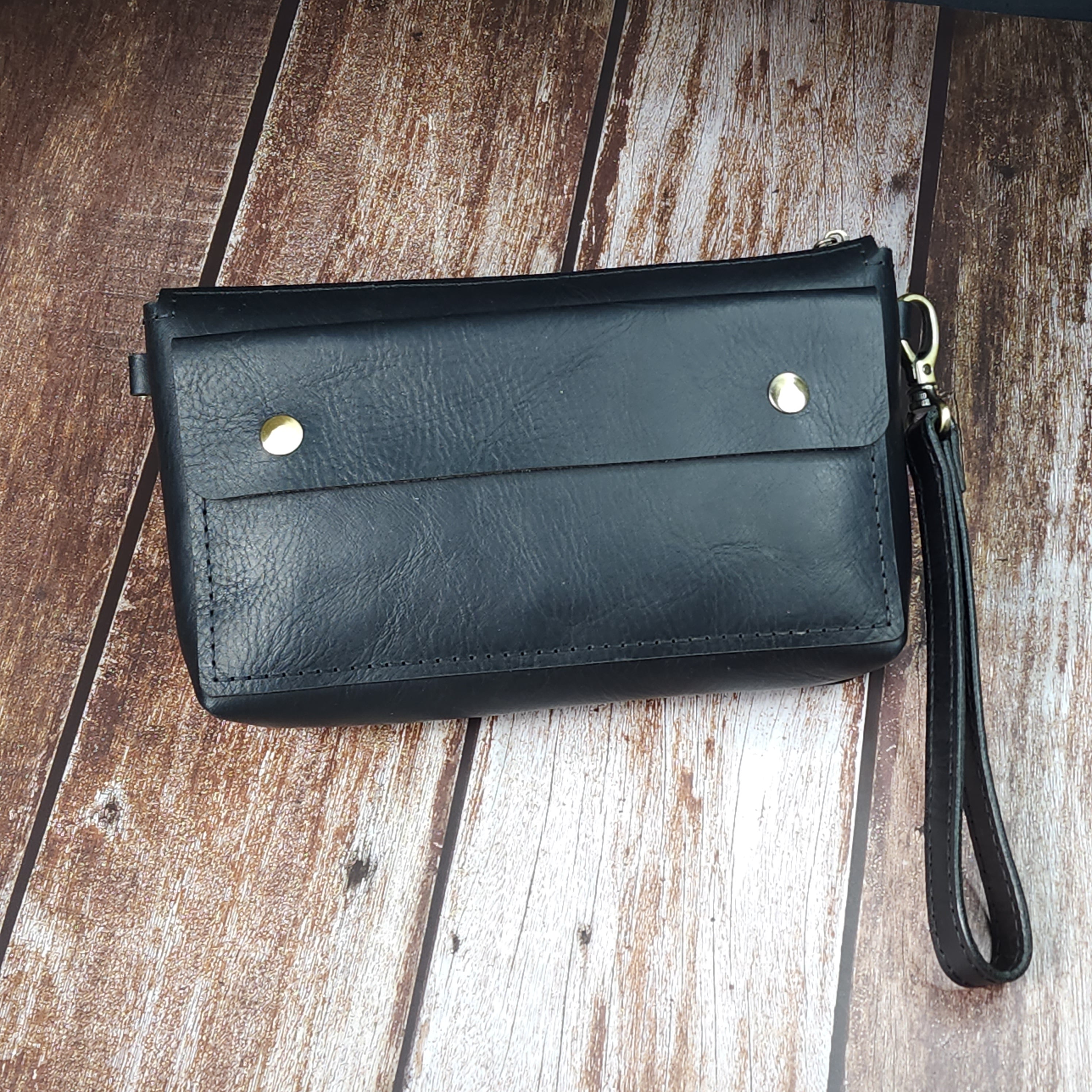 Hakiki Deri Omuz ve El Çantası – Siyah & Kahverengi