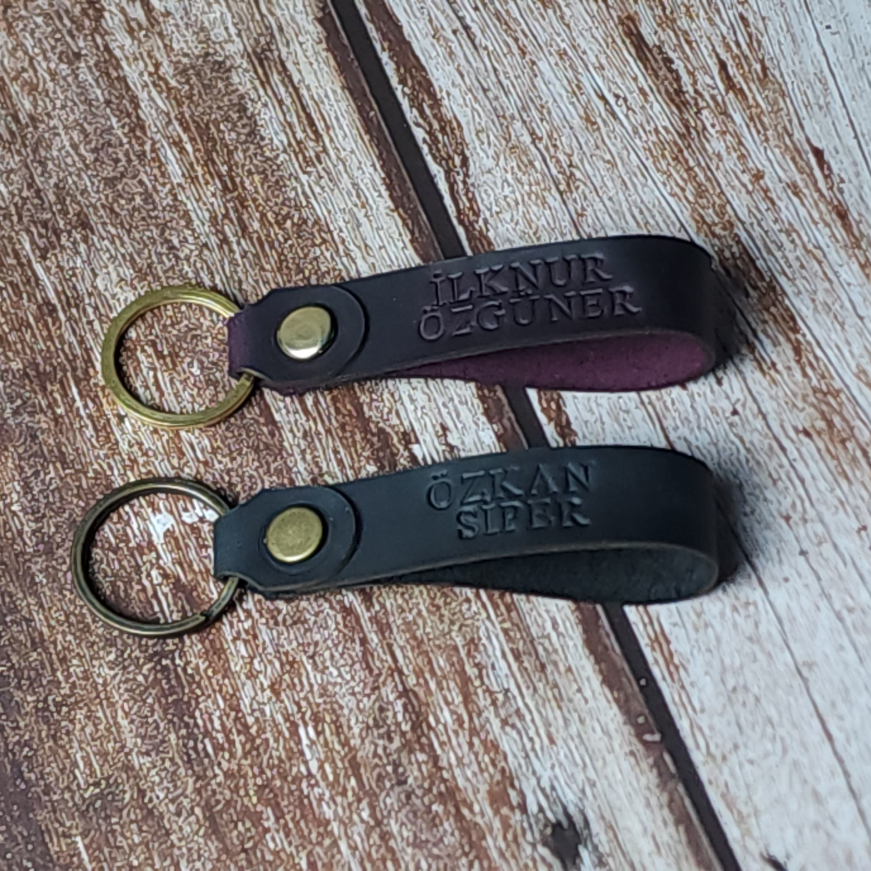 Deri Anahtarlık - İsme Özel