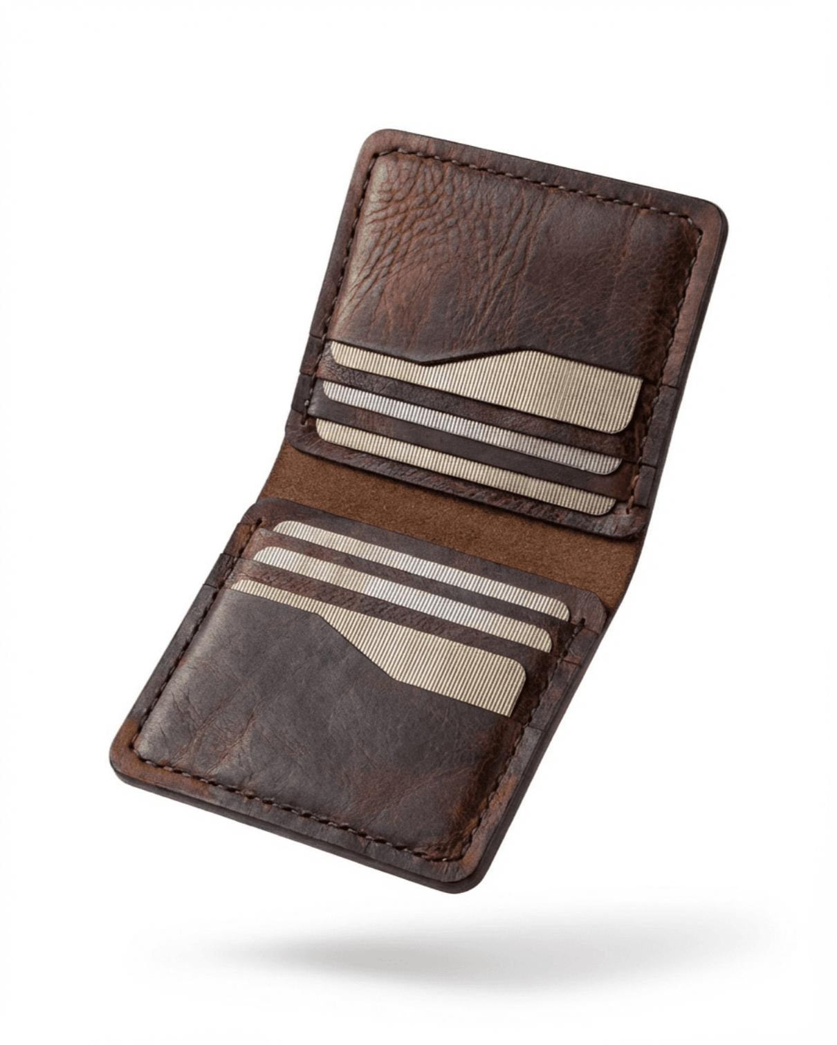 Sesa Katlanır Hakiki Deri Kartlık